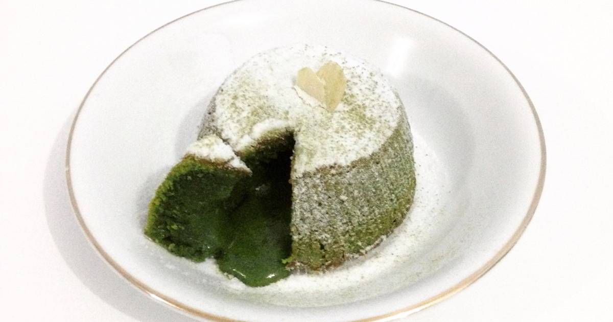 Resep Matcha Molten Lava Cake