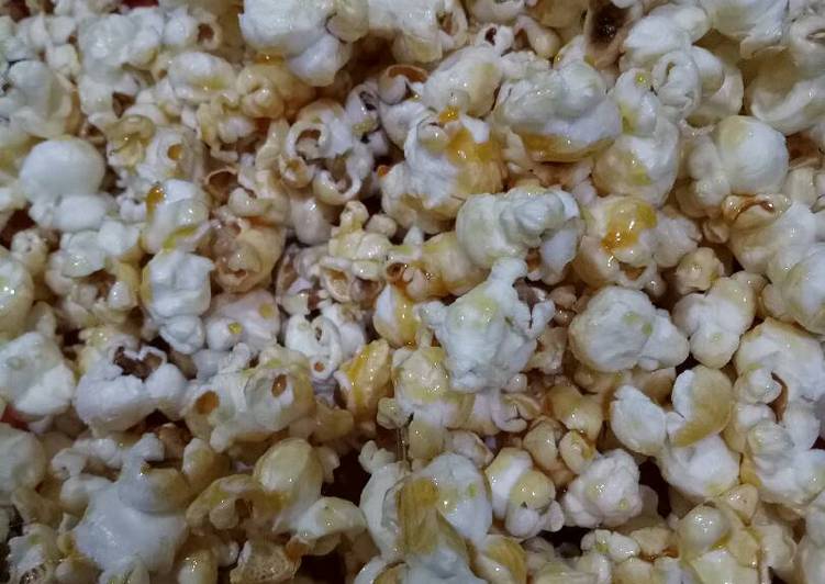 cara membuat Caramel Popcorn