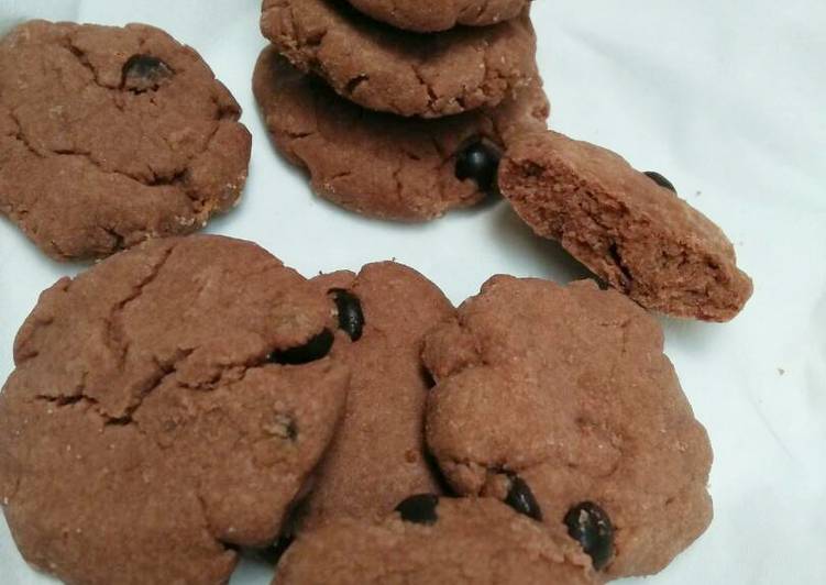 resep masakan Coklat Cookies gluten free eggless