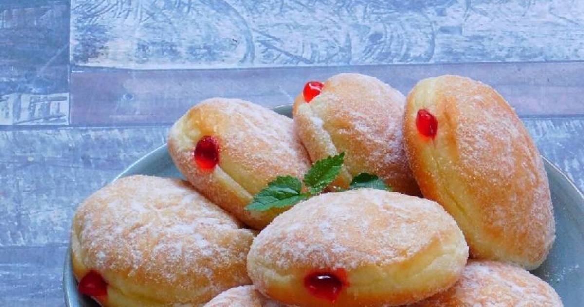  Resep  Donat  Empuuk isi  Selai  Bomboloni oleh Dapur Kumels 