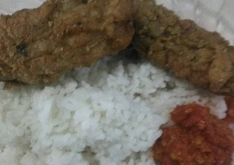 resep makanan Ayam kentucky simple dan sambal goreng cetar ??