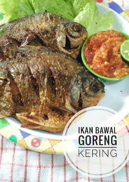 Ikan Bawal Goreng Kering