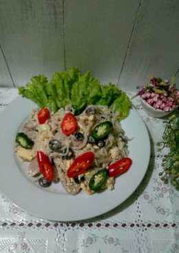 Mie STKT (Sosis Tuna Keju Telur) #ketopad_cp_OlahanShirataki