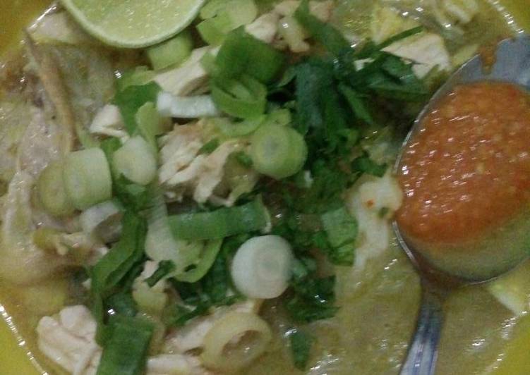 gambar untuk cara membuat Soto ayam kemiri