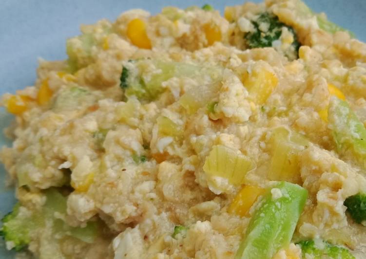 Resep #masakankos Bubur Oat Brokoli Jagung PPR Kiriman dari Sarii