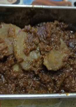 Semur jengkol kering pedas