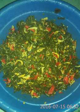 Sayur singkong campur teri