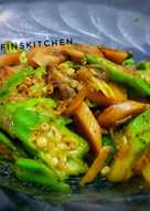 Tumis okra sosis