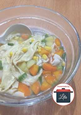 Sop kaldu ayam lengkap lezat mudahÂ #homemadebylita