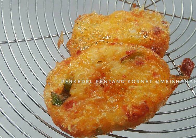 resep Perkedel kentang kornet