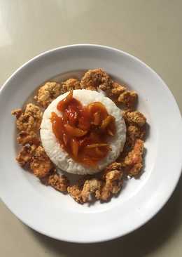 Udang crispy saos Padang