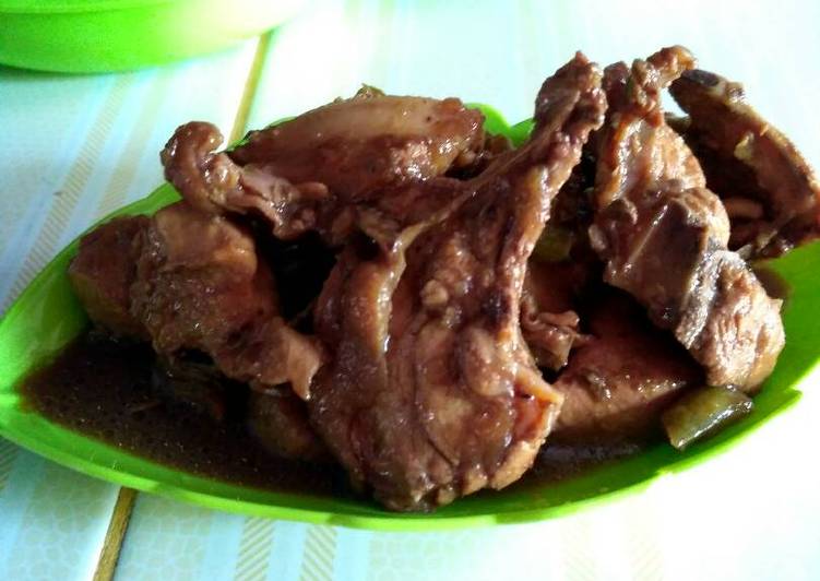 resep lengkap untuk Ayam Semur Bumbu Malbi