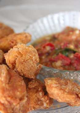 Chicken popcorn ft sambel ulek
