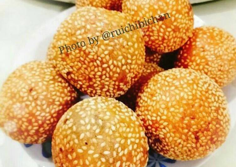 cara membuat Onde-onde kriuk renyah ga peyot