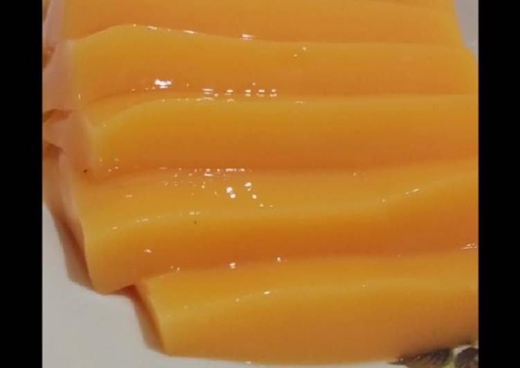 bahan dan cara membuat Puding Mangga Praktis Banget