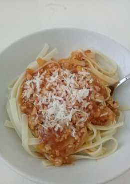 Spagetti bolognaise ayam