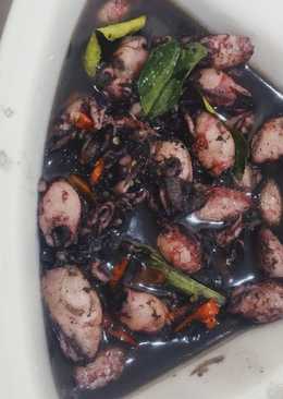 Tumis cumi hitam pedas favorite