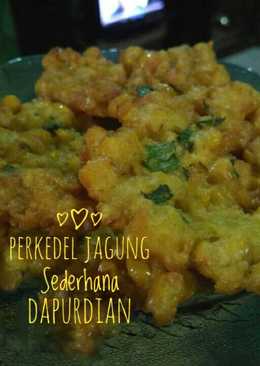 Perkedel jagung sederhana