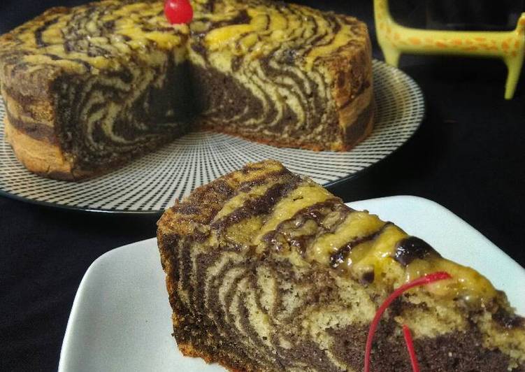 resep Zebra Cake Resep jadul