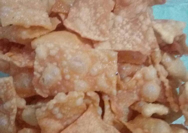 resep makanan Krupuk pangsit sehat