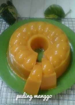 Puding mangga lembut