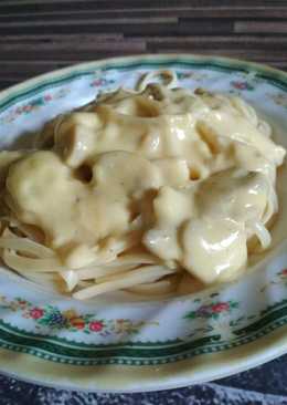 Fettucini mushroom dg saus putih (carbonara)