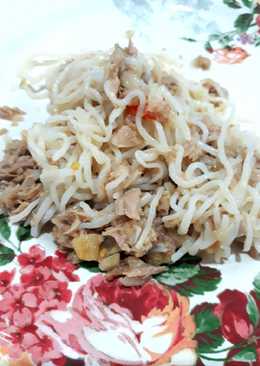 Spaghetti tuna cabe rawit keto