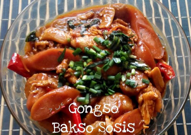 resep masakan gongso bakso sosis