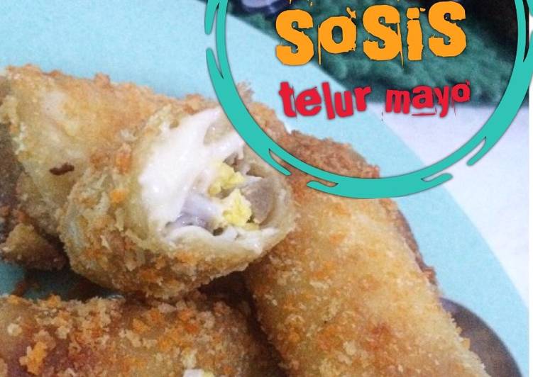 gambar untuk resep makanan Roti Goreng Isi Sosis Telur Mayo