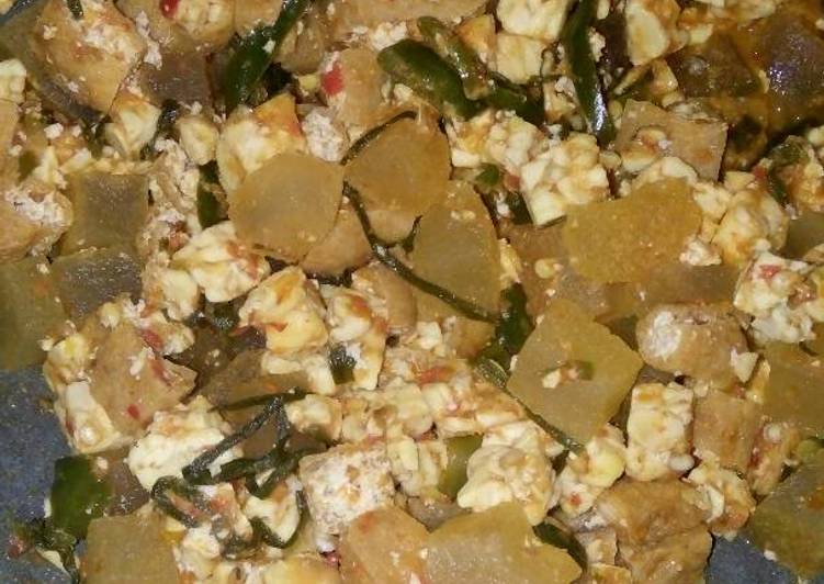 resep masakan Tongseng cecek tahu tempe