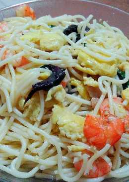 Spaghetti Goreng Bayam