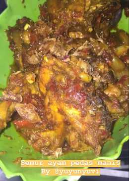 Semur ayam pedas manis