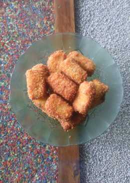 Nugget jamur tiram mix roti tawar