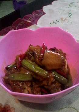 Sayap ayam buncis saus kecap