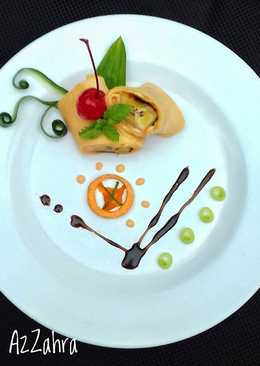 Dadar gulung #isi pisang keju