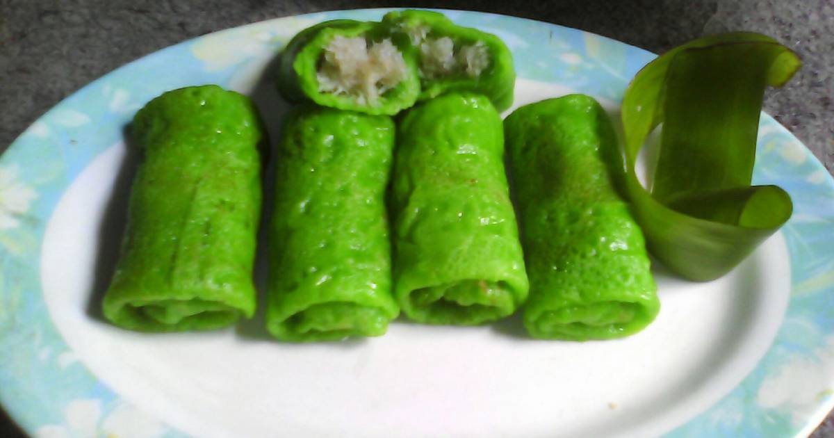 Resep Dadar Gulung isi kelapa Resep Dadar Gulung isi kelapa