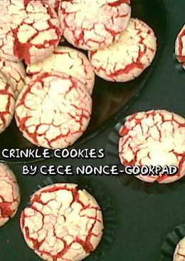 Red Velvet Crinkle Cookies