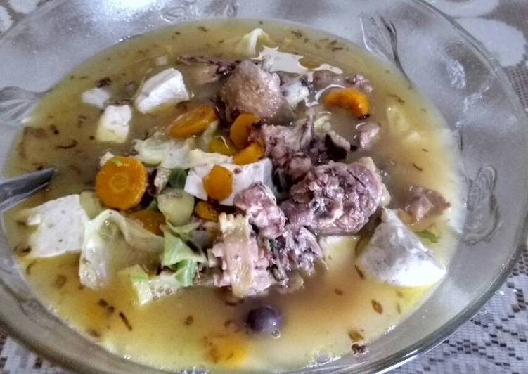 cara membuat Sayur sup ayam kampung endossss