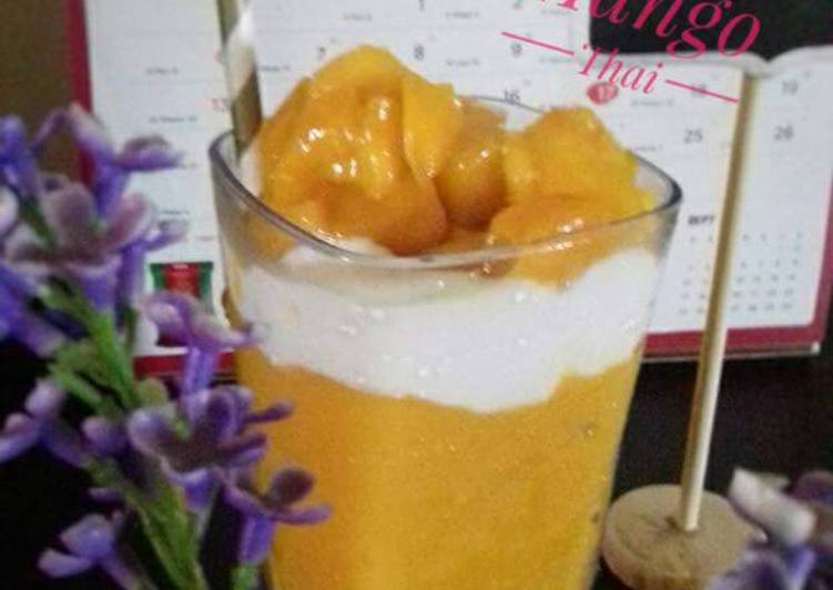 resep lengkap untuk Desert ala King Mango Thai