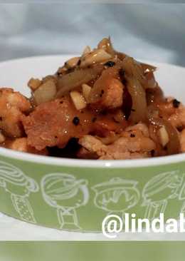 Ayam fillet crispy saus lada hitam