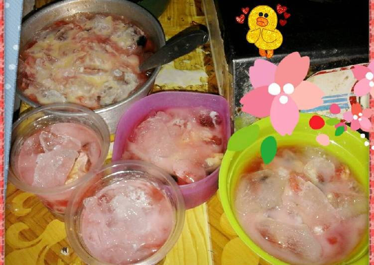 resep lengkap untuk Es Buah segarr suka suka