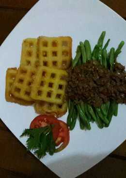 Wafle buncis sapi