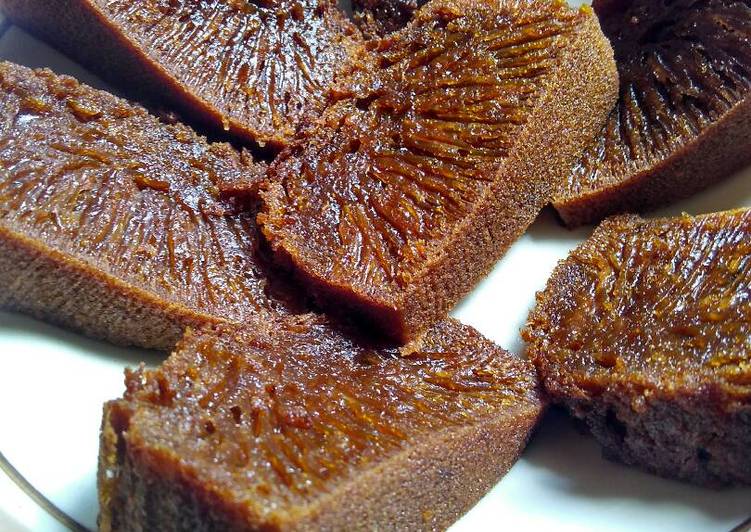 resep lengkap untuk Bolu Sarang Semut aka karamel