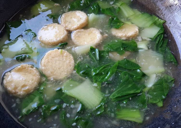 resep masakan Tumis sawi hijau & tofu telor