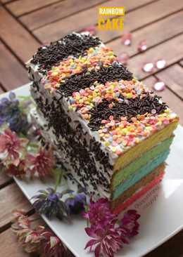 Rainbow Cake (tutorial)