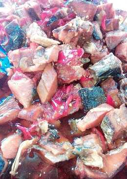 Asam manis ikan asin tenggiri Khas Wr.Al Kautsar