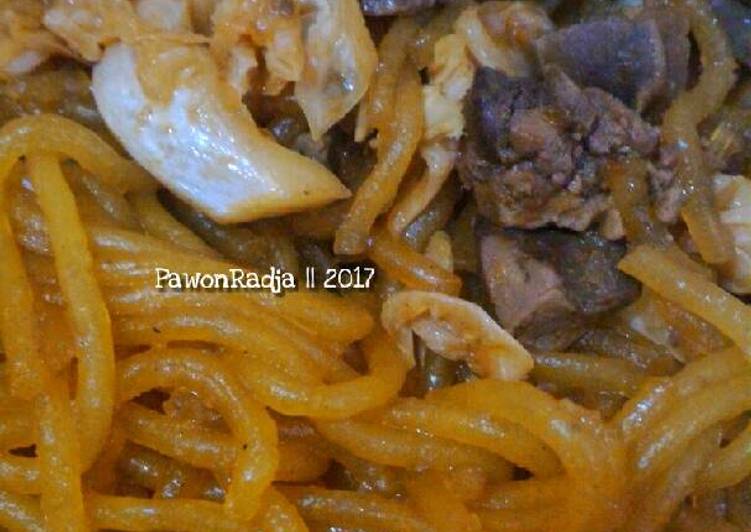 resep Mie Aci / Kanji / Mie Leor