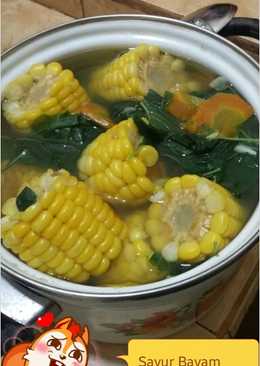 Sayur bayam jagung manis