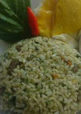 NASI GORENG HIJAU (bayam)