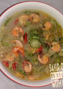 Sayur oyong bihun with udang